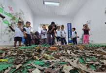 Escola transforma sala em experiência imersiva em pontos turísticos da Estância