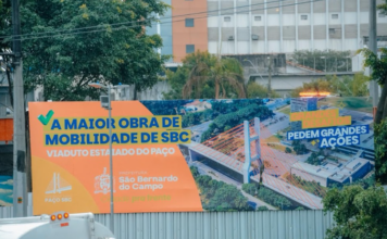 Obras do Viaduto Estaiado do Paço promovem alterações no acesso da Pereira Barreto para a Jurubatuba
