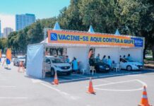 Drive-thru de vacina contra a gripe em São Bernardo se desloca no sábado para a Av. Redenção