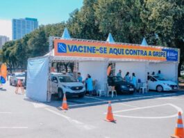 Drive-thru de vacina contra a gripe em São Bernardo se desloca no sábado para a Av. Redenção