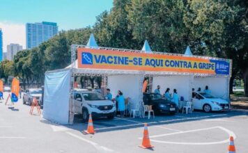 Drive-thru de vacina contra a gripe em São Bernardo se desloca no sábado para a Av. Redenção