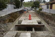 Obras de microrreservatórios avançam na Vila Pires, em Santo André