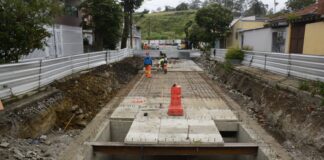 Obras de microrreservatórios avançam na Vila Pires, em Santo André