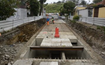 Obras de microrreservatórios avançam na Vila Pires, em Santo André