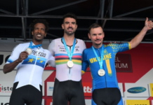 Time São Paulo conquista a medalha de ouro na Copa do Mundo de Ciclismo na Bélgica