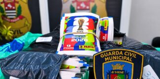 GCM de São Caetano recupera cerca de 500 pacotes de figurinhas da Copa do Mundo 2026