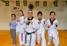 Alunos do Taekwondo treinam com medalhista pan-americano em Ribeirão Pires