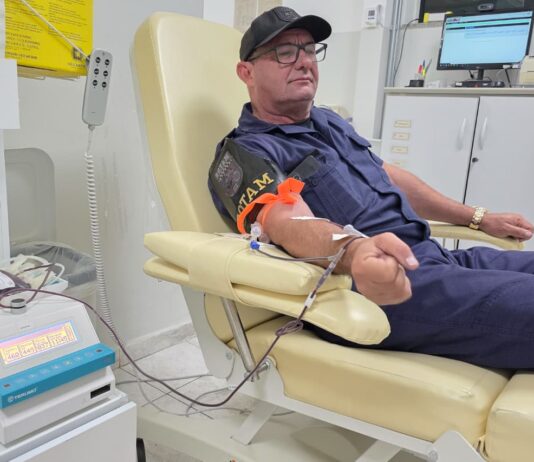 GCM de São Caetano promove mais uma edição da campanha Azul Marinho de doação de sangue