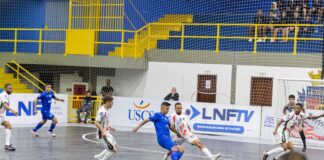 Semana cheia com três jogos da Liga São Caetano de Futsal no Ginásio Joaquim Cambaúva Rabello