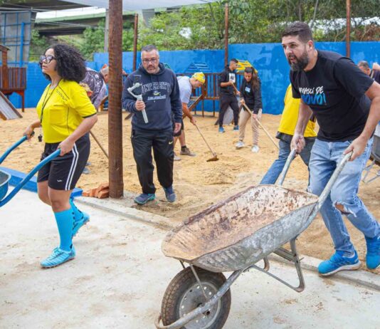 EMEB José da Silva Filho recebe melhorias em mutirão do Transforma Diadema