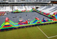 Corrida de obstáculos transforma esporte em brincadeira para toda a família no Golden Square Shopping