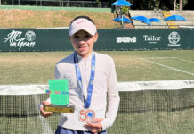 Valentina Pavão conquista título do Kids Slam em quadras de grama