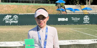 Valentina Pavão conquista título do Kids Slam em quadras de grama