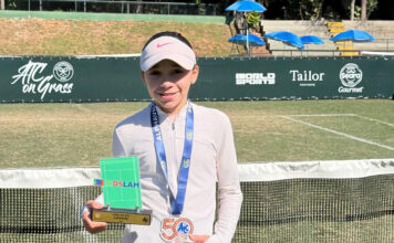 Valentina Pavão conquista título do Kids Slam em quadras de grama