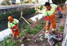 Santo André realiza obras para recuperar margem do Ribeirão dos Meninos