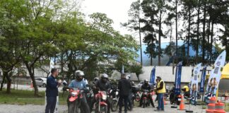Santo André promove ação com motociclistas durante Mês da Mobilidade