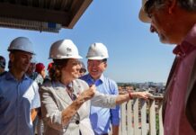 Obras do CEU Diadema são vistoriadas por autoridades municipais e federais