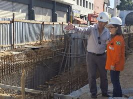 Prefeitura e Transpetro alinham adequação de tubulações na obra da passagem de nível do Terminal de São Caetano