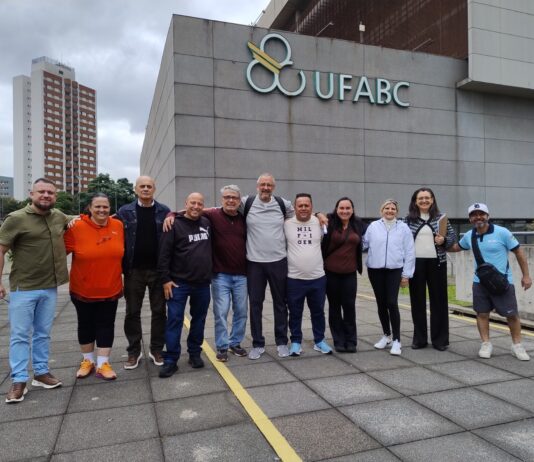 Consórcio ABC realiza visita técnica à UFABC para preparar Simpósio de Esporte e Lazer