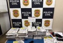 Polícia apreende jornais e Kombi usados na distribuição de material criminoso contra Orlando Morando